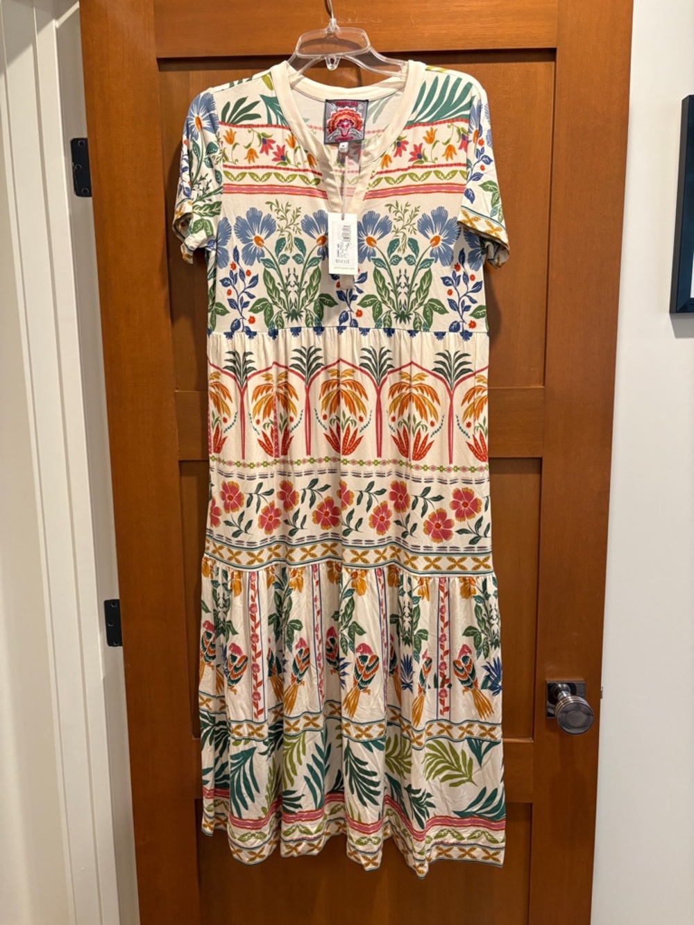 Johnny Was Janie Favorite Tiered Henley Dress NWT